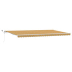 Einziehbare Markise Mehrfarbig 600 x 350 cm