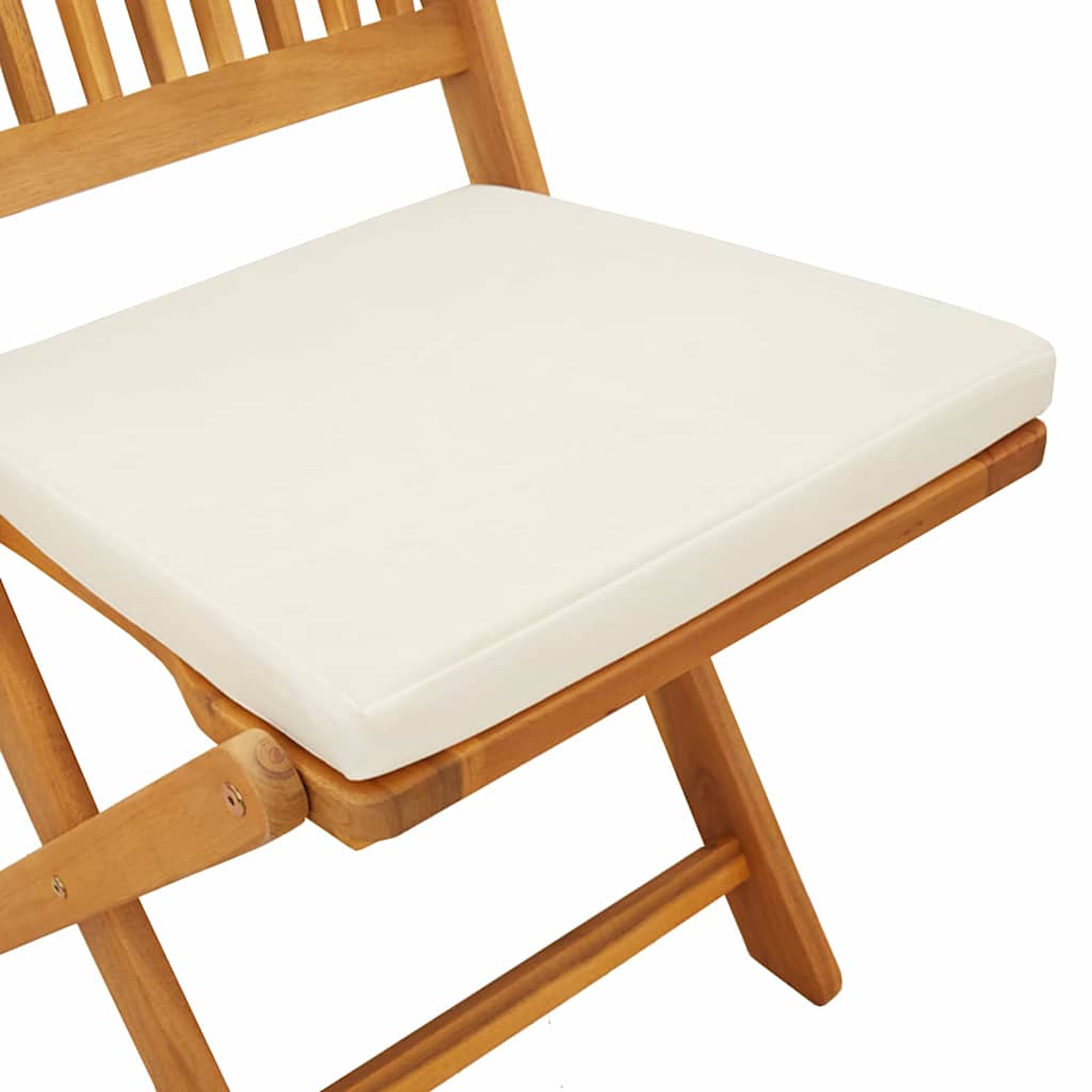 Garten Bistro Set 3 pcs Braun Massivholz Akazie