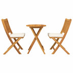 Garten Bistro Set 3 pcs Braun Massivholz Akazie