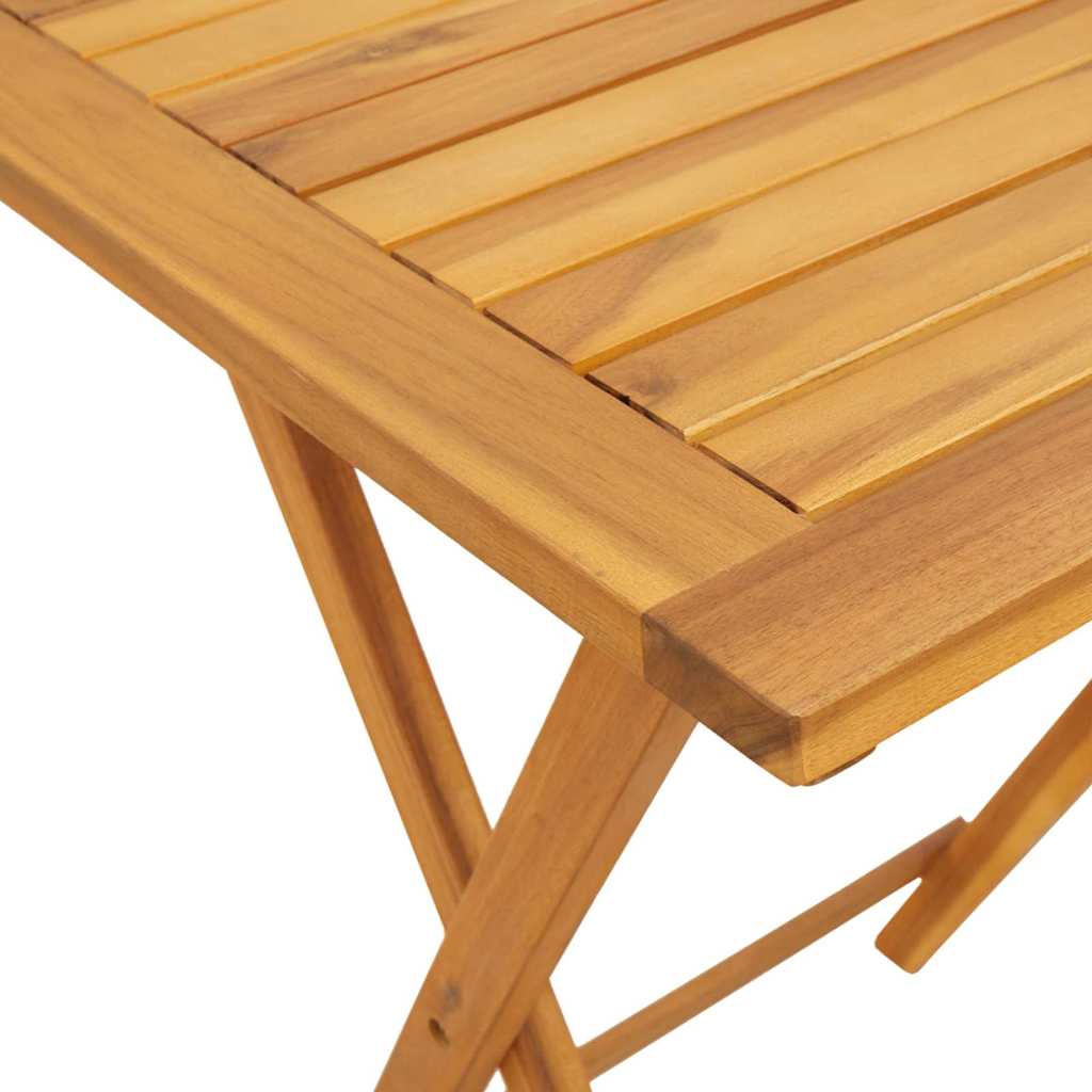Garten Bistro Set 3 pcs Braun Massivholz Akazie