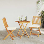Garten Bistro Set 3 pcs Braun Massivholz Akazie