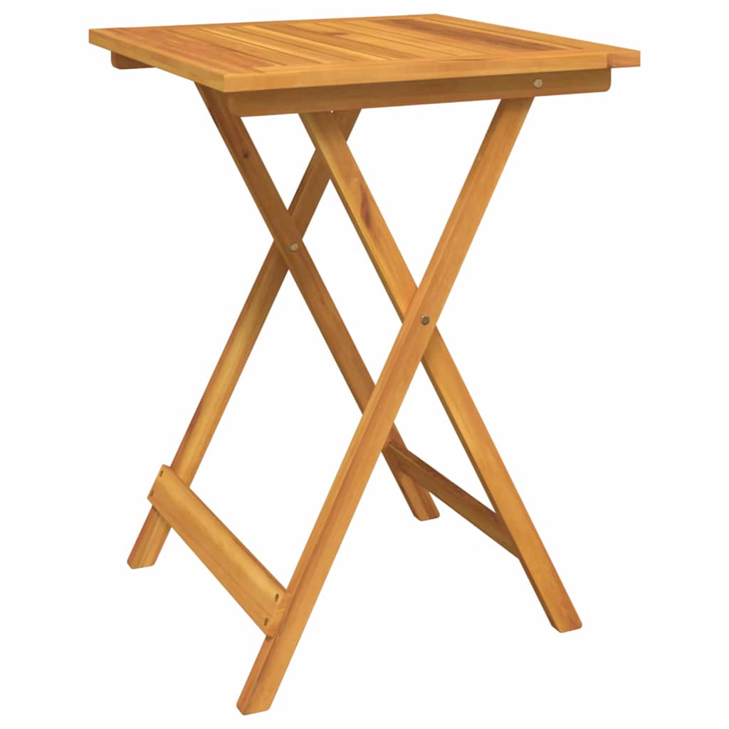 Garten Bistro Set 3 pcs Braun Massivholz Akazie