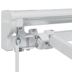 Markisenrahmen Verstellbar Weiß 3,5 x 2 m Stahl
