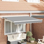 Markisenrahmen Verstellbar Weiß 3,5 x 2 m Stahl