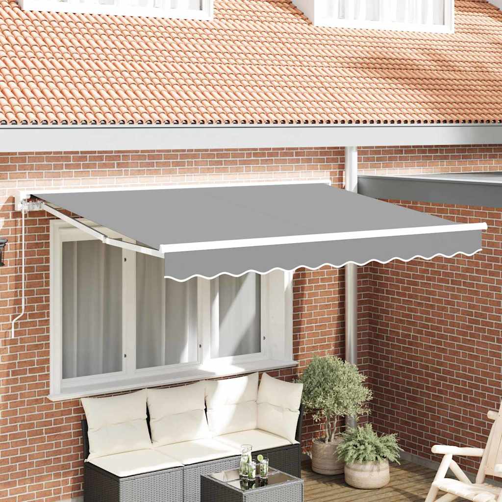 Markisenrahmen Verstellbar Weiß 3,5 x 2 m Stahl