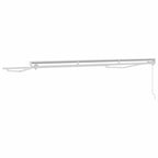 Markisenrahmen Verstellbar Weiß 3,5 x 2 m Stahl