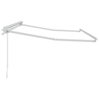 Markisenrahmen Verstellbar Weiß 3,5 x 2 m Stahl