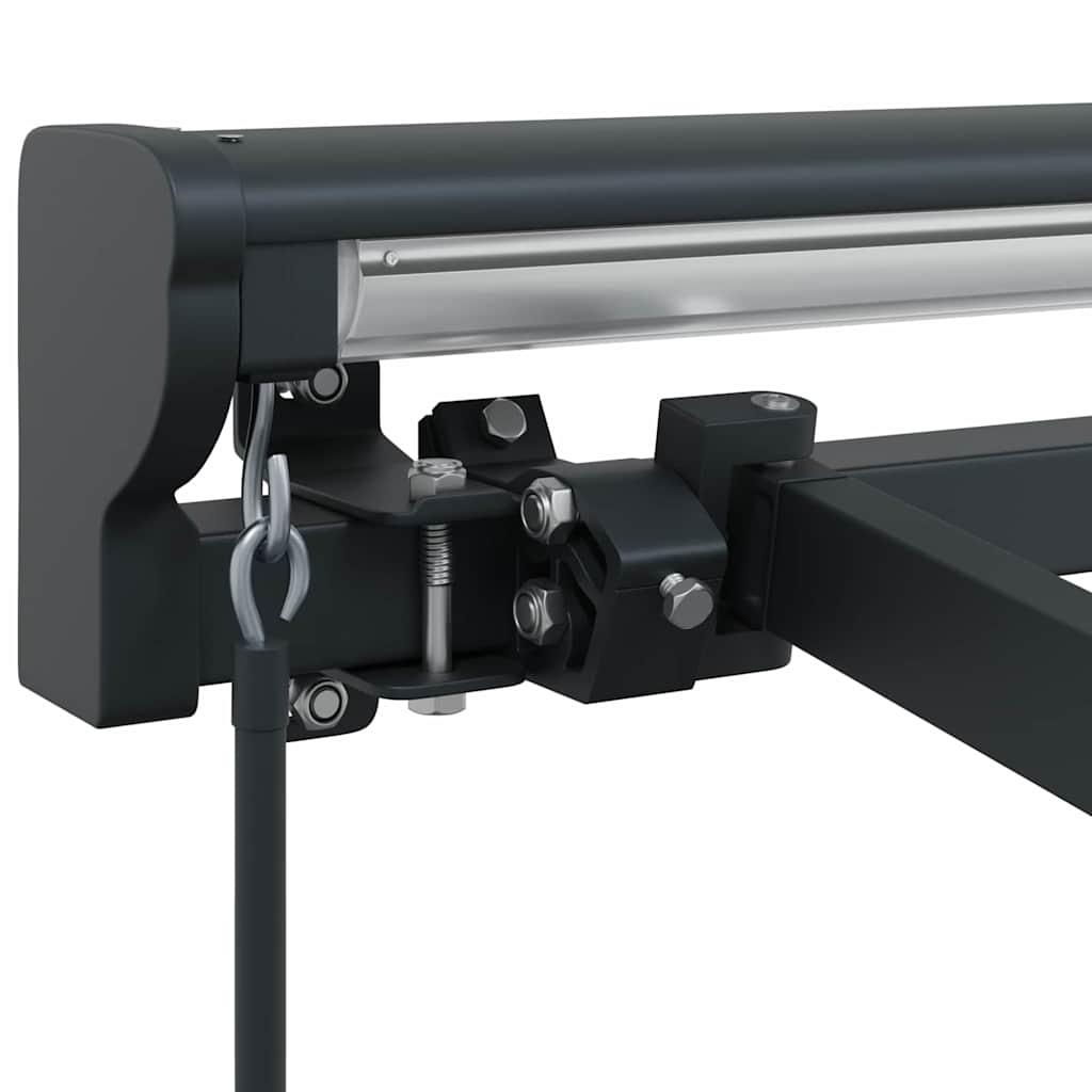 Markisenrahmen Verstellbar Anthrazit 5 x 3 m Stahl