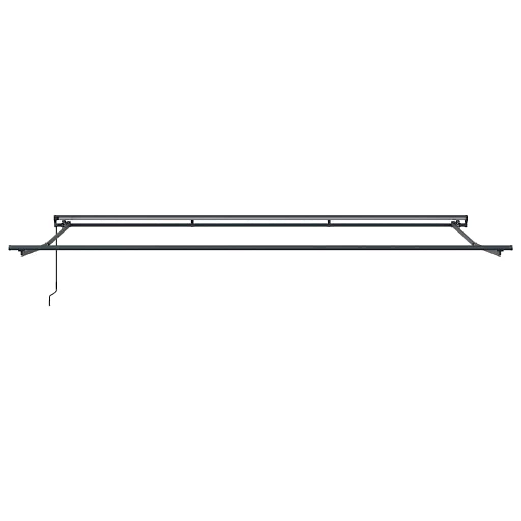 Markisenrahmen Verstellbar Anthrazit 5 x 3 m Stahl
