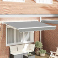 Markisenrahmen Verstellbar Weiß 2,5 x 2 m Stahl