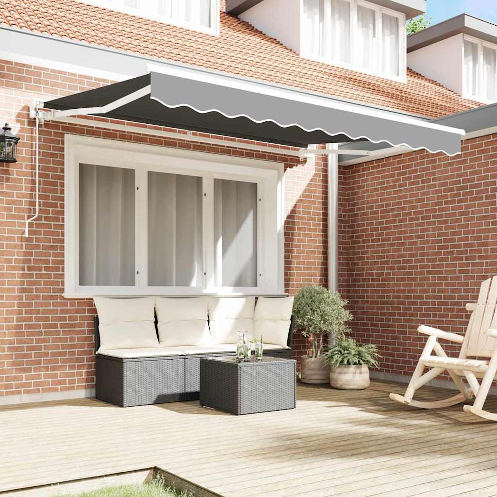 Markisenrahmen Verstellbar Weiß 2,5 x 2 m Stahl