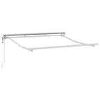 Markisenrahmen Verstellbar Weiß 2,5 x 2 m Stahl