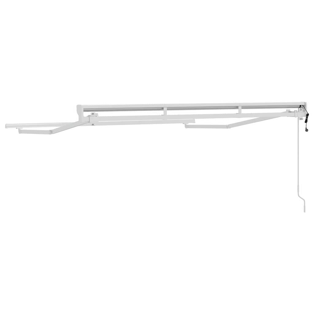 Markisenrahmen Verstellbar Weiß 2,5 x 2 m Stahl