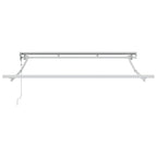 Markisenrahmen Verstellbar Weiß 2,5 x 2 m Stahl