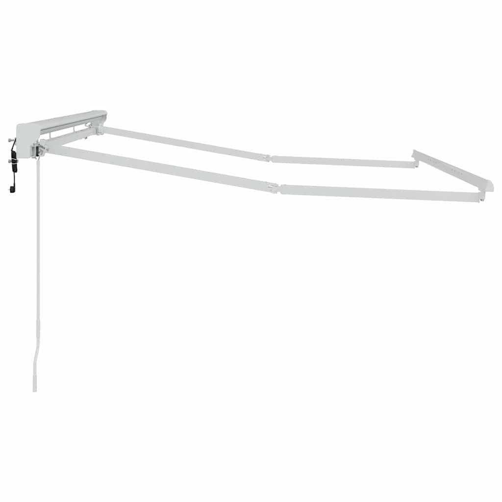 Markisenrahmen Verstellbar Weiß 2,5 x 2 m Stahl