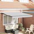 Markisenrahmen Verstellbar Anthrazit 3,5 x 2,5 m Stahl