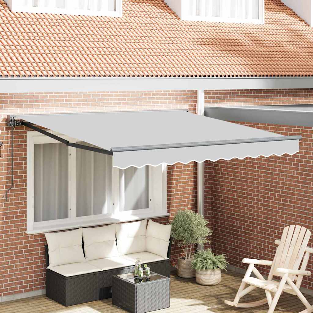 Markisenrahmen Verstellbar Anthrazit 3,5 x 2,5 m Stahl