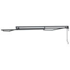 Markisenrahmen Verstellbar Anthrazit 3,5 x 2,5 m Stahl