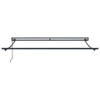 Markisenrahmen Verstellbar Anthrazit 3,5 x 2,5 m Stahl