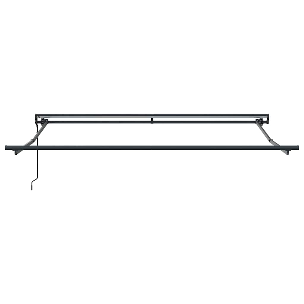 Markisenrahmen Verstellbar Anthrazit 3,5 x 2,5 m Stahl