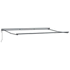 Markisenrahmen Verstellbar Anthrazit 5 x 3 m Stahl