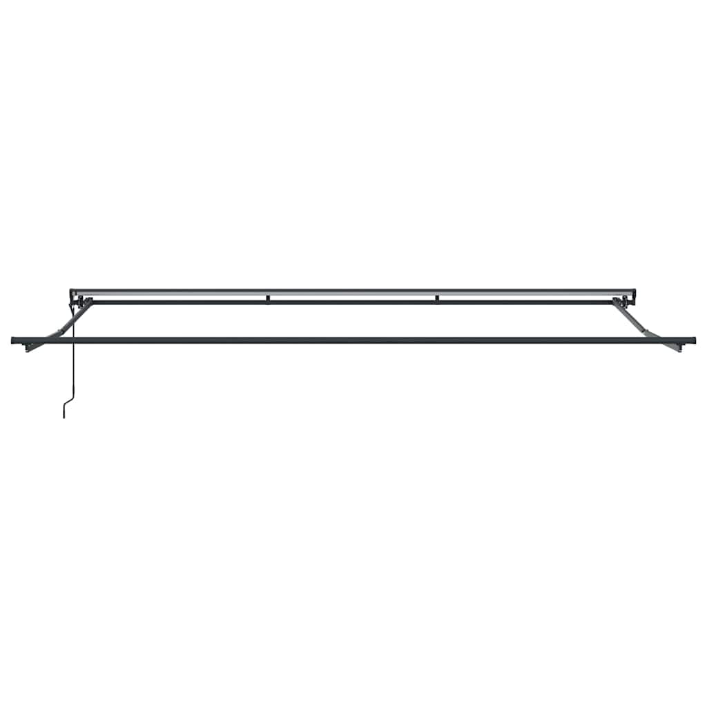 Markisenrahmen Verstellbar Anthrazit 5 x 3 m Stahl