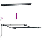 Markisenrahmen Anthrazit 2,5 x 2 m Metall
