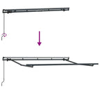 Markisenrahmen Anthrazit 3 x 2 m Metall