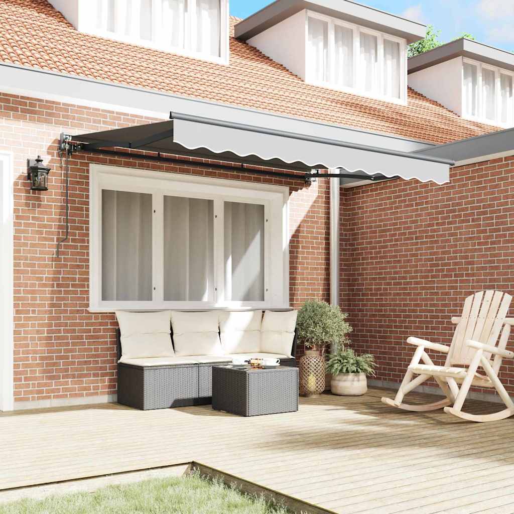 Markisenrahmen Anthrazit 3,5 x 2 m Metall