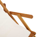 Liegestuhl mit Kissen 2 pcs Braun Massivholz Akazie