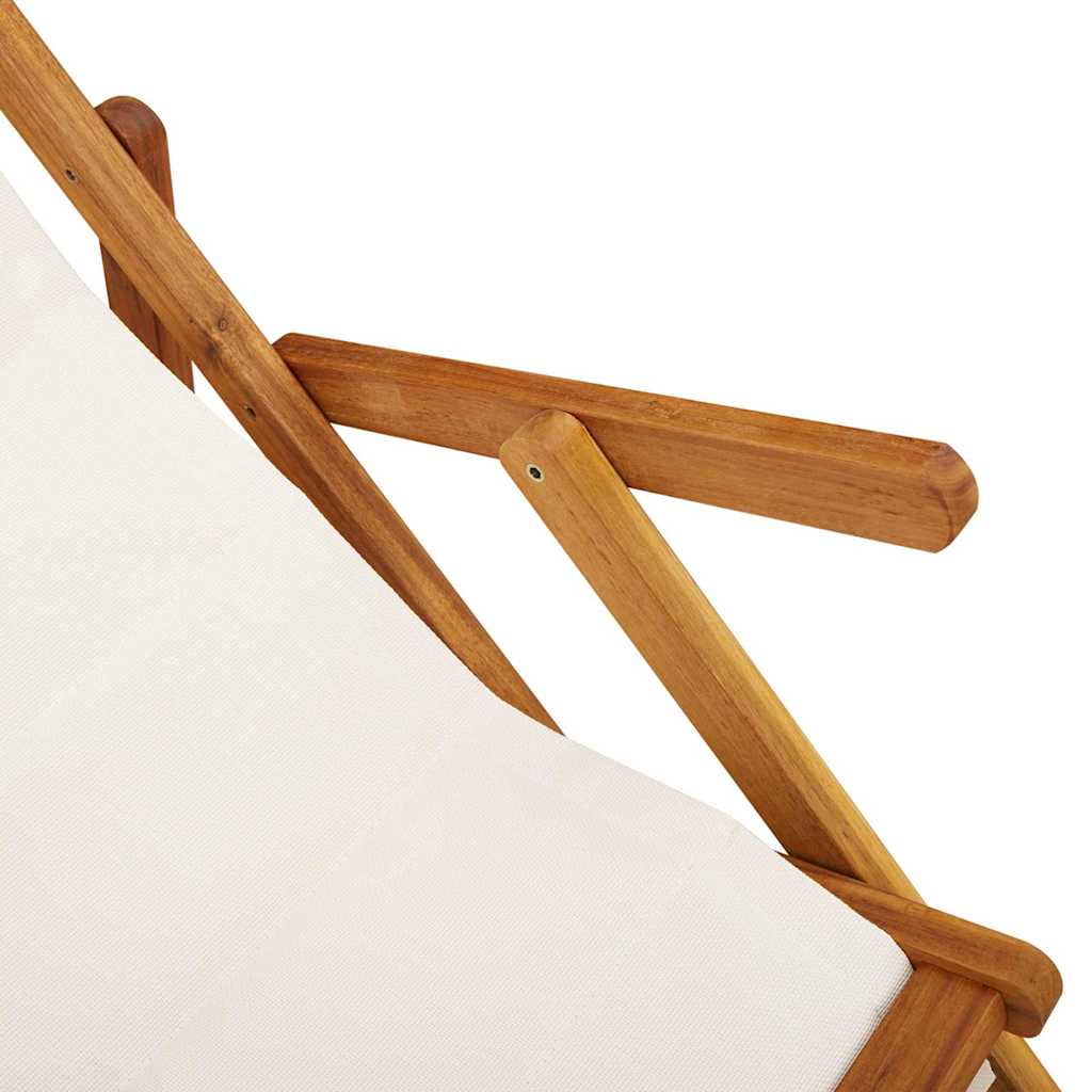 Liegestuhl mit Kissen 2 pcs Braun Massivholz Akazie