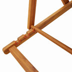 Liegestuhl mit Kissen 2 pcs Braun Massivholz Akazie