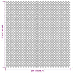 Zeltteppich Anthrazit 200 x 200 cm Polyester