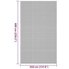 Zeltteppich Anthrazit 600 x 350 cm Polyester