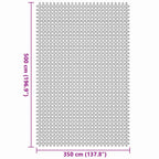 Zeltteppich Blau 500 x 350 cm Polyester