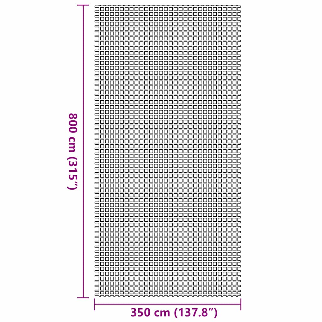 Zeltteppich Blau 800 x 350 cm Polyester