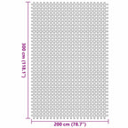 Zeltteppich Grün 300 x 200 cm Polyester