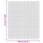 Zeltteppich Grün 400 x 350 cm Polyester