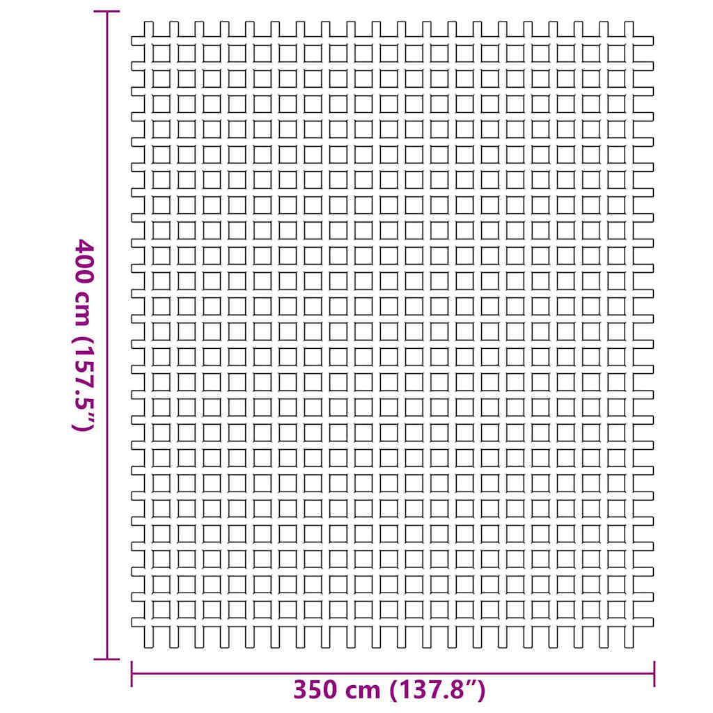 Zeltteppich Grün 400 x 350 cm Polyester