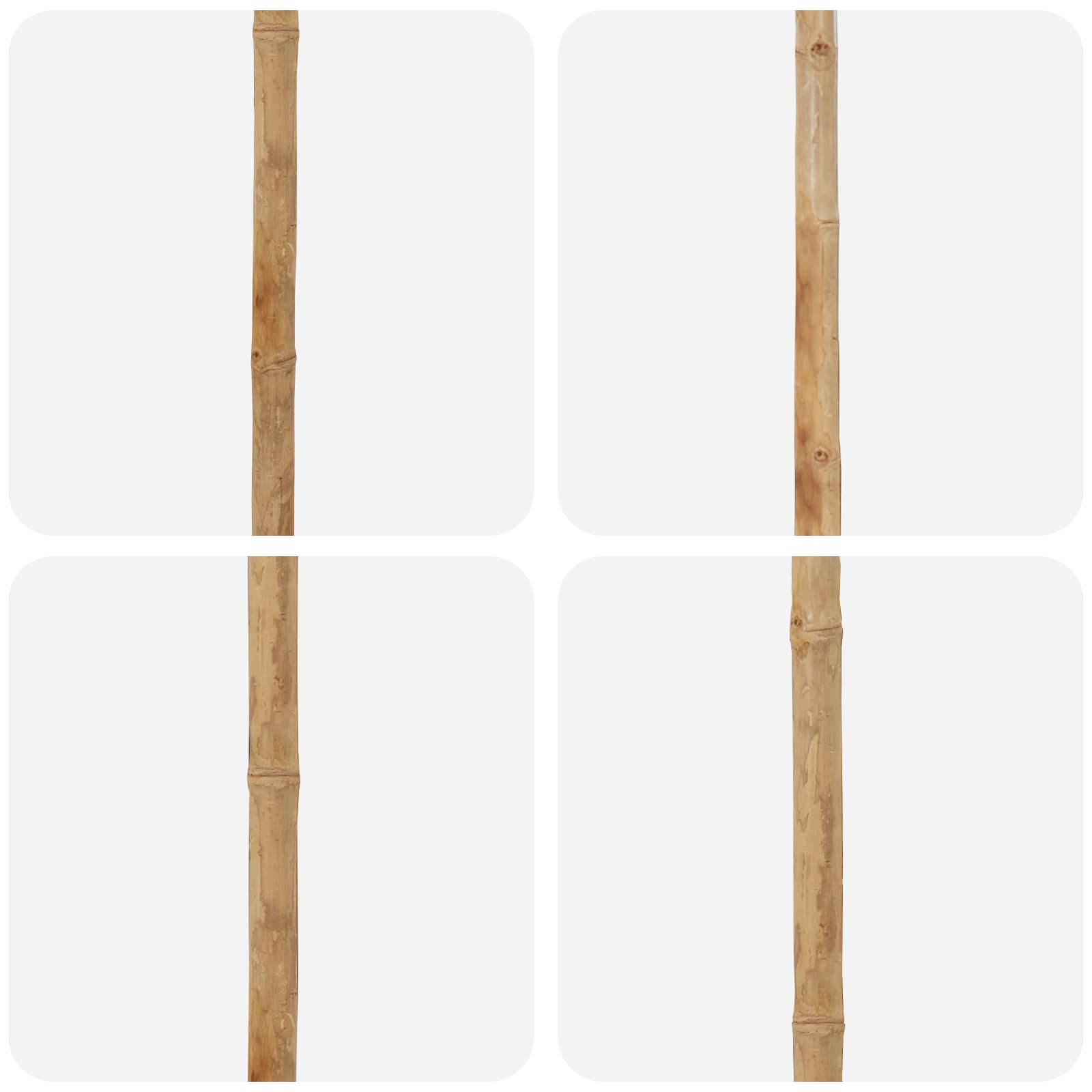 Garten-Sonnenschirm Dunkelgrau Ø 180 x 230 cm Bambus