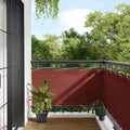 Balkon-Sichtschutz Terrakotta 75x800 cm 100 % Polyester-Oxford