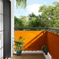 Balkon-Sichtschutz Orange 90x700 cm 100% Polyester-Oxford