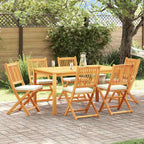 Klappstuhl 6 pcs Weiß 49 x 57,5 x 92 cm Massivholz Akazie