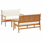 Gartensofa-set 3 pcs Braun 120 x 65,5 x 79 cm Massivholz Akazie