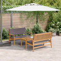 Gartensofa-set 3 pcs Braun 120 x 65,5 x 79 cm Massivholz Akazie