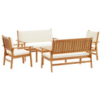Gartensofa-set 5 pcs Braun Massivholz Akazie