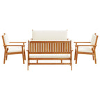 Gartensofa-set 5 pcs Braun Massivholz Akazie