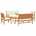Gartensofa-set 5 pcs Braun Massivholz Akazie