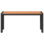 Gartenbank Braun 100 x 28 x 45 cm Stahl