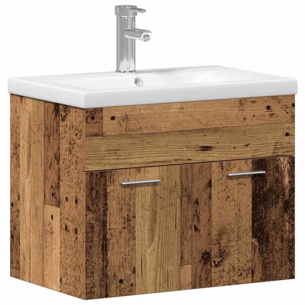 Badezimmermöbel-Set Wandmontiert mit Speicher Holzwerkstoff